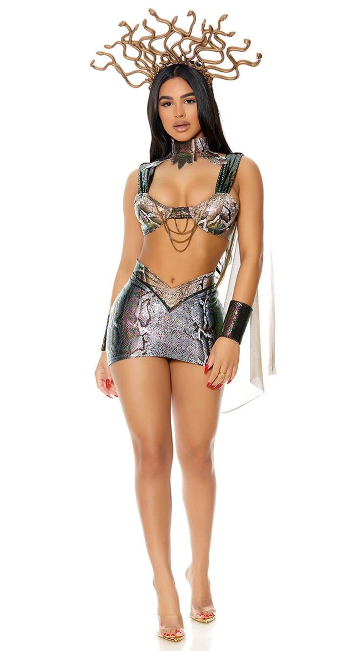 NEW Forplay A Head In The Game Medusa Costume Set Size Small Medium